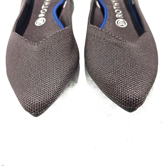 ROTHY'S The Point Flat Mink Dusty Purple Retired Pointed Toe Flats Shoes EUC 9.5 - Picture 5 of 5